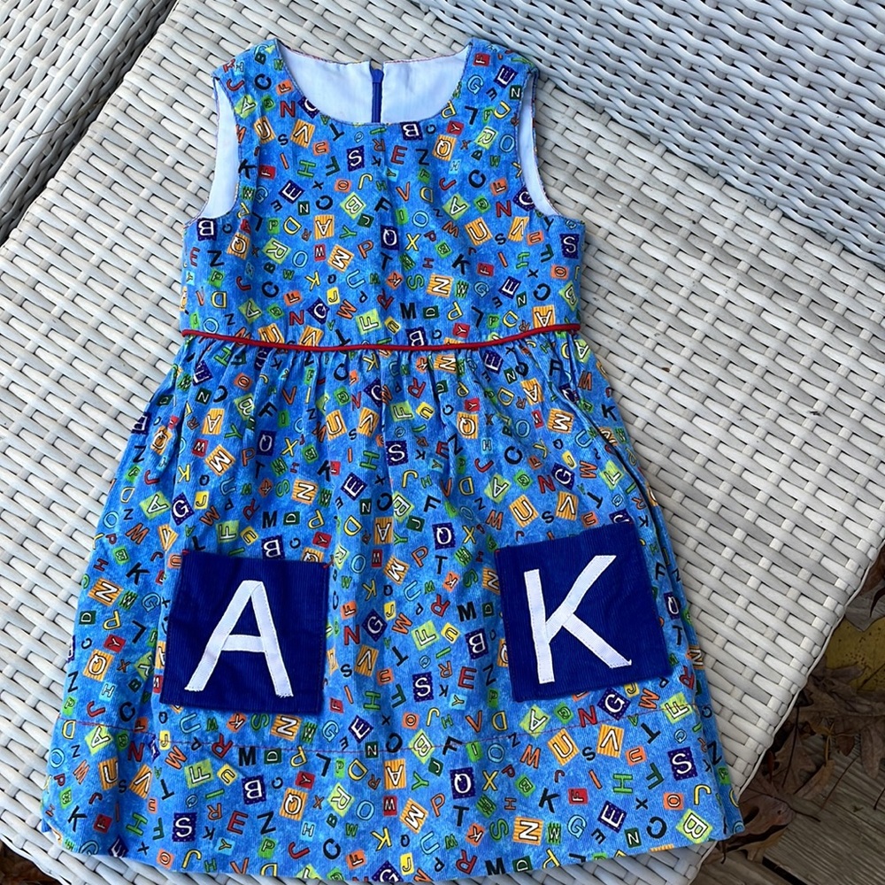 🔠 EUC- Girls Alphabet Tank Dress